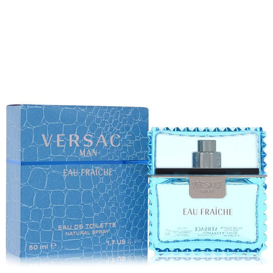 Versace Man Eau Fraiche Eau De Toilette Spray (Blue) by Versace 50 ml