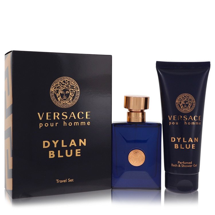 Versace Pour Homme Dylan Blue Gift Set - 2 piece Travel Set includes 1.7 oz Eau de Toilette Spray + 3.4 oz Shower Gel by Versace --