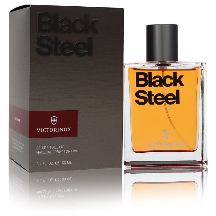 Victorinox Black Steel Eau De Toilette Spray by Victorinox 100 ml