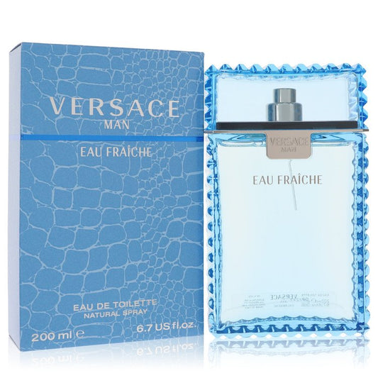 Versace Man Eau Fraiche Eau De Toilette Spray (Blue) by Versace 200 ml