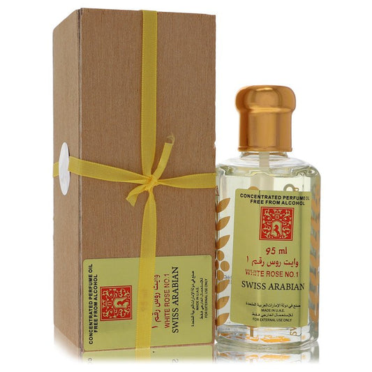 White Rose No 1 Concentrated Perfume Oil Free From Alcohol (Unisex) by Swiss Arabian 95 ml