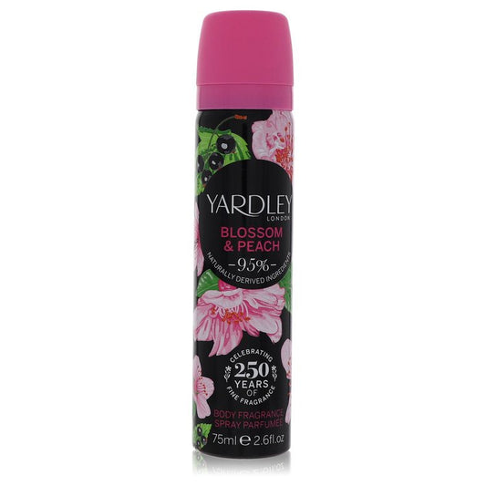 Yardley Blossom & Peach Body Fragrance Spray by Yardley London 77 ml