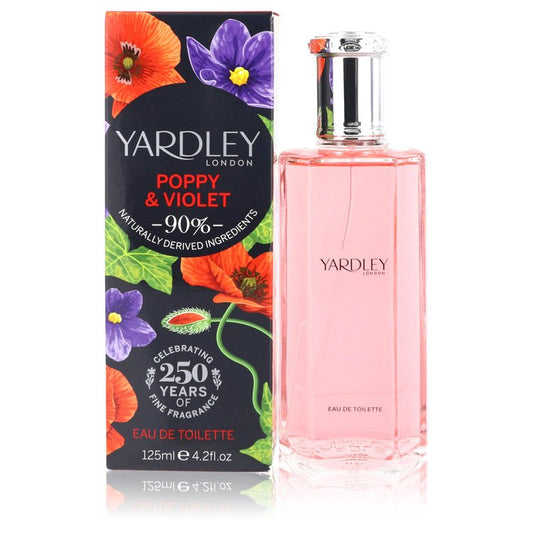 Yardley Poppy & Violet Eau De Toilette Spray by Yardley London 125 ml