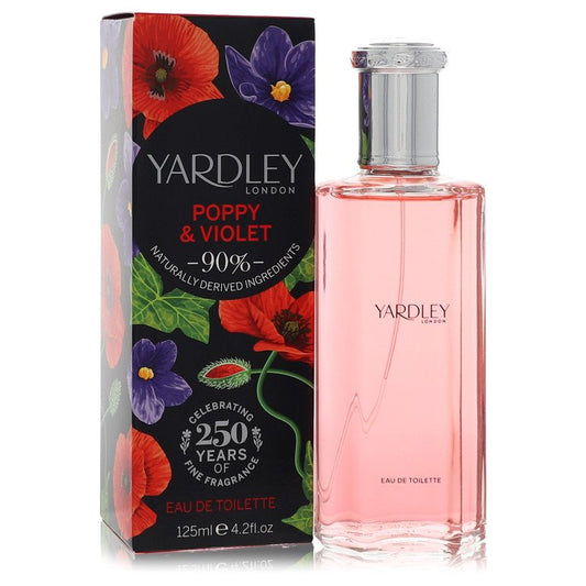 Yardley Poppy & Violet Eau De Toilette Spray by Yardley London 125 ml