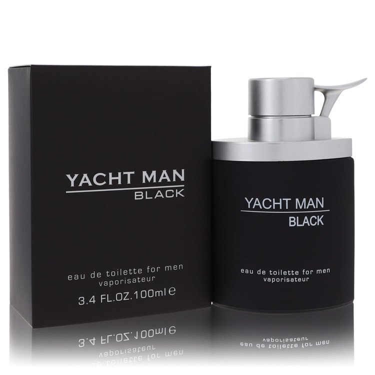 Yacht Man Black Eau De Toilette Spray by Myrurgia 100 ml