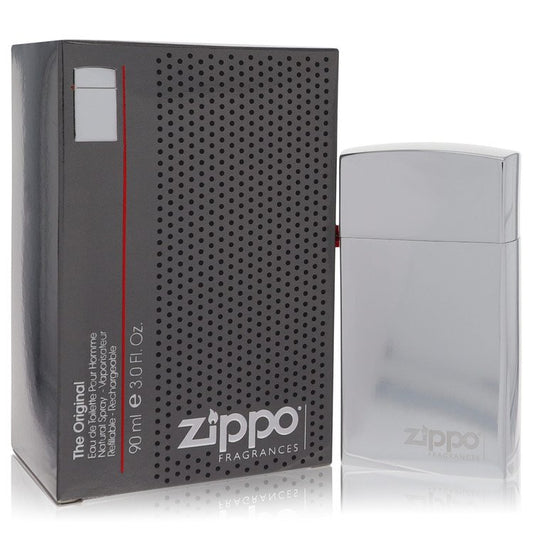 Zippo Silver Eau De Toilette Refillable Spray by Zippo 90 ml