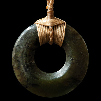 Pounamu Pi Disc by Alex Sands Pendant