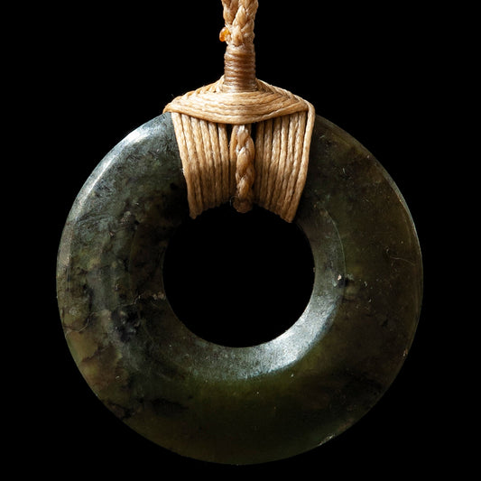 Pounamu Pi Disc by Alex Sands Pendant