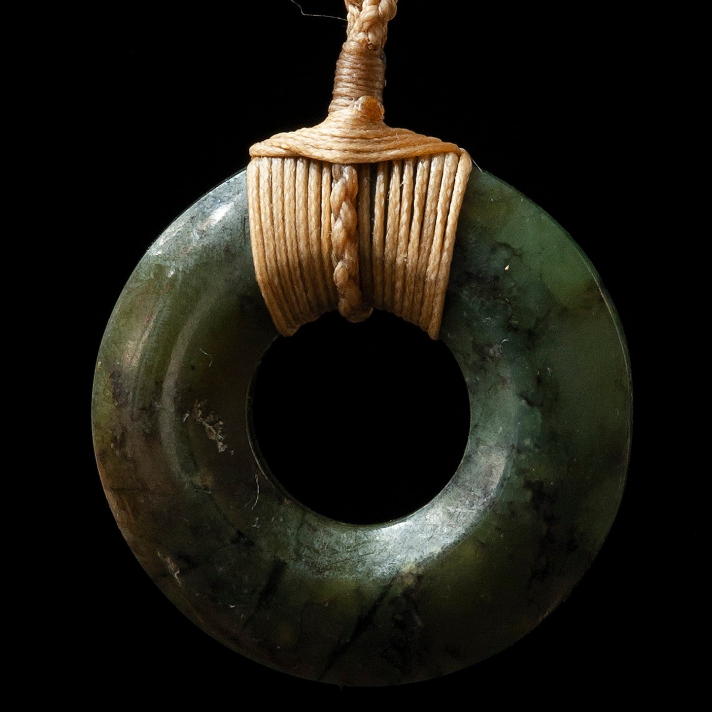 Pounamu Pi Disc by Alex Sands Pendant