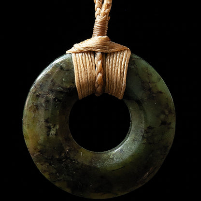 Pounamu Pi Disc by Alex Sands Pendant