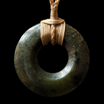 Pounamu Pi Disc by Alex Sands Pendant